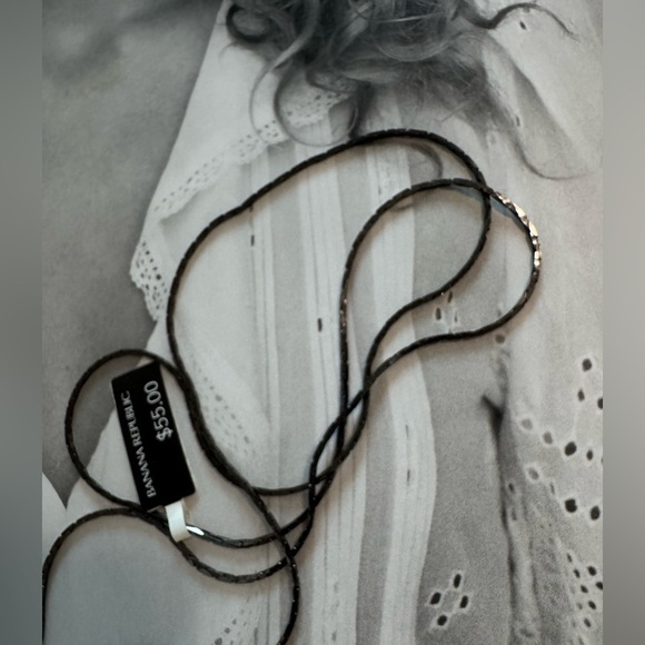 Banana Republic (retail store) Elegant Black and Silver Pendant Necklace - Picture 5 of 5